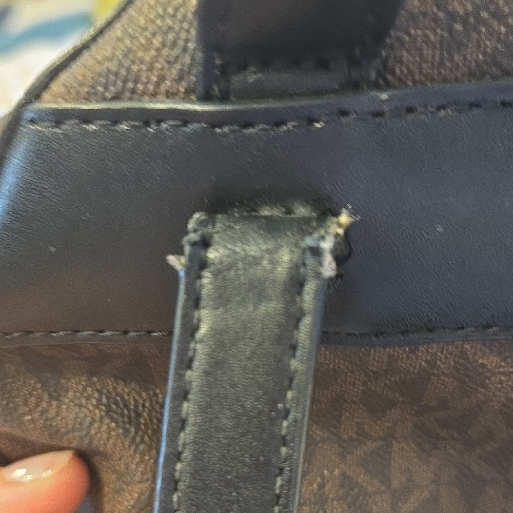 FINAL PRICE. Leopard Michael Kors Brown and Black Backpack RHEA MEDIUM - Picture 4 of 8